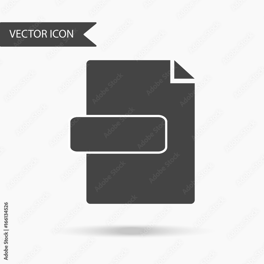 Icon with the image of the document and place for the text on a white background. The flat icon for your web design, logo, UI. Vector illustration Icon with the image of the document and place for the text on a white background. The flat icon for your web design, logo, UI. Vector illustration