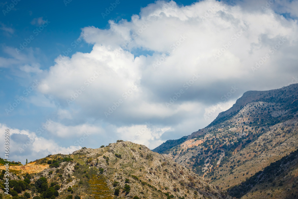 View of Lasithi Plateau on Crete island, Greece