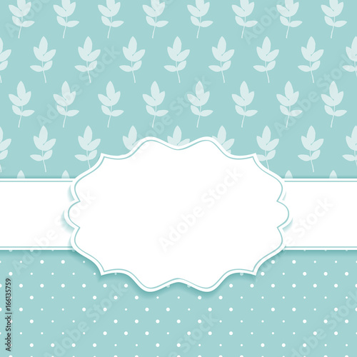 Frame with nature pattern