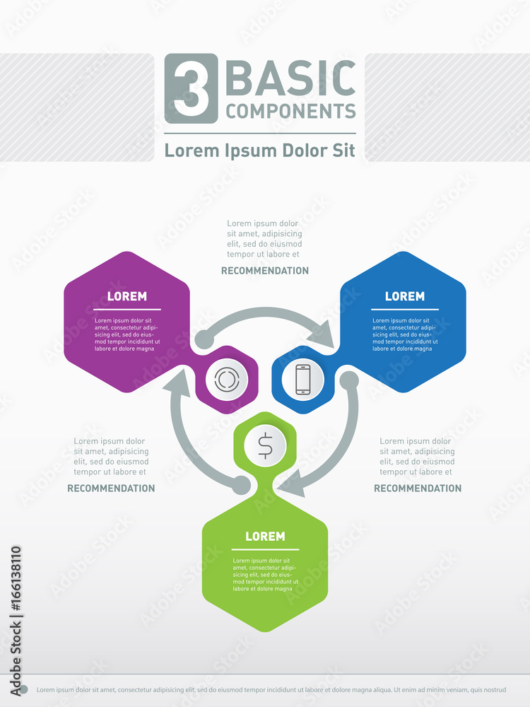 Vector infographic of technology or education process. Business presentation concept with 3 options. Web Template of a circle info graphics, chart or diagram. Part of the report with icons set. Vector infographic of technology or education process. Business presentation concept with 3 options. Web Template of a circle info graphics, chart or diagram. Part of the report with icons set.