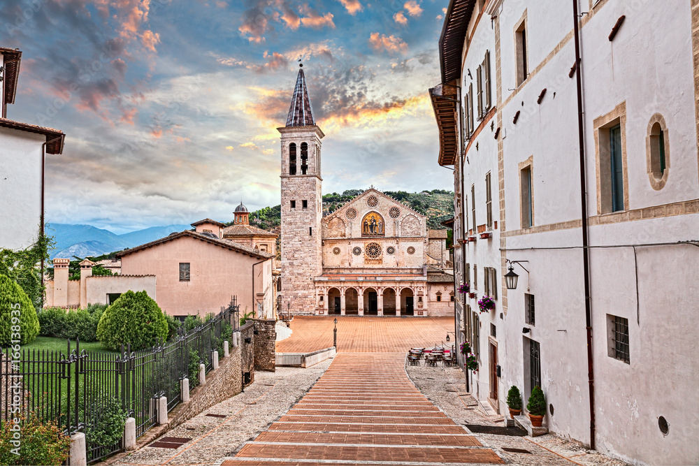 Spoleto, Umbria, Italy: cathedral of Santa Maria Assunta