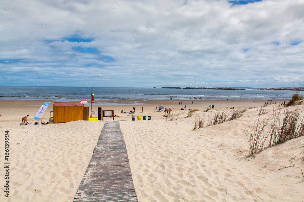 Cova da Alfarroba beach in Peniche, Portugal. Cova da Alfarroba beach in Peniche, Portugal.