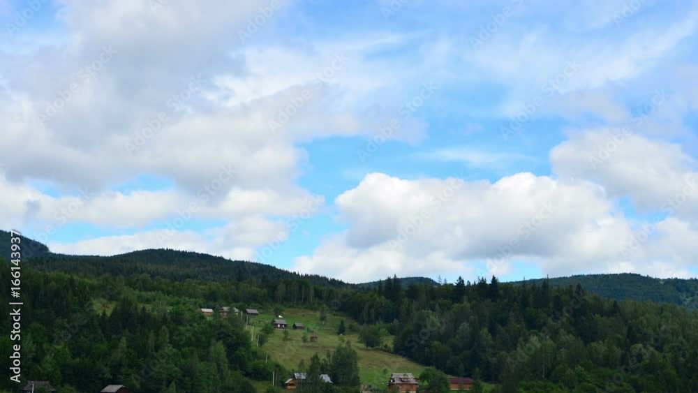 Mountains and clouds. Timelapse. Mountains and clouds. Timelapse.