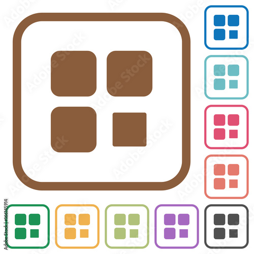 Component stop simple icons