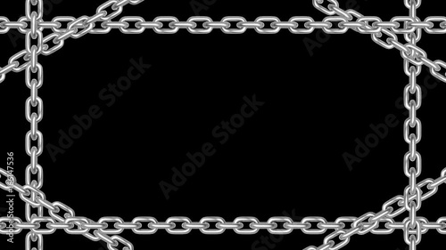 rotation chains frame background with alpha channel