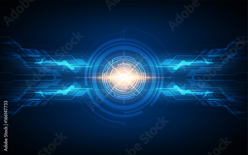 abstract circle sci fi futuristic technology innovation concept background