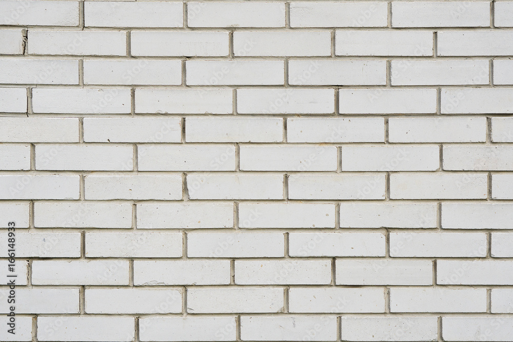 Naklejka premium New clean white grunge brick wall textured surface