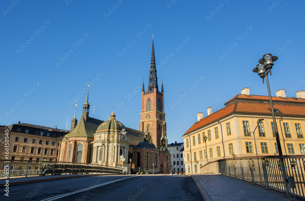 The Riddarholmen Church in Stockholm Sweden