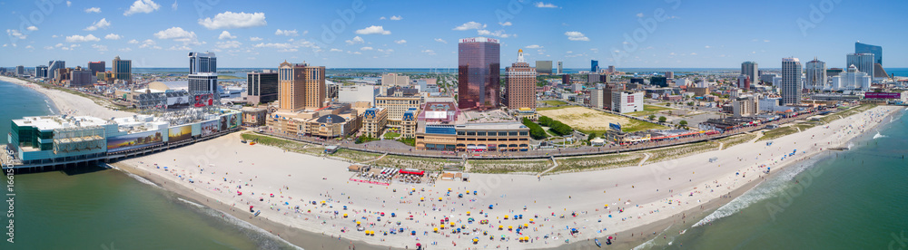 Aerial panorama Atlantic City NJ
