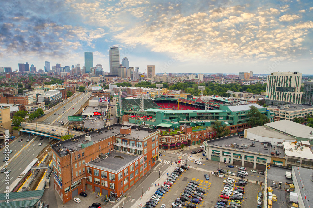 Obraz premium Zdjęcie lotnicze Fenway Park