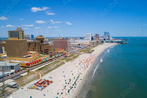 Aerial image Atlantic City NJ and pier