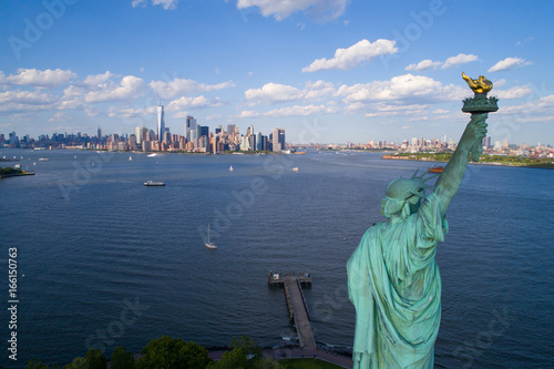 Aerial drone photo of the Statue of Liberty © Felix Mizioznikov
