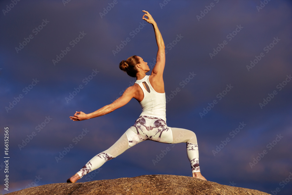 caucasian fitness woman practicing yoga caucasian fitness woman practicing yoga