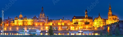 Night Dresden panorama, Germany