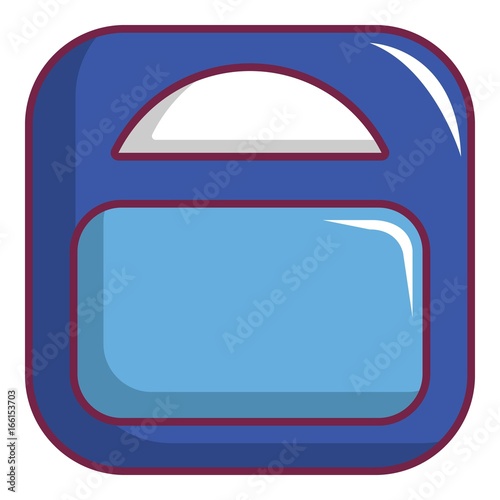 Pregnant weight icon, cartoon style