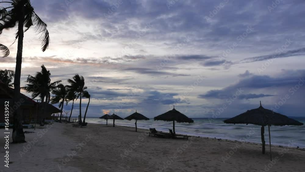 An overcast sunrise video from Bantayan Island shores; Central Visayas, Philippines. Presented as time lapse. An overcast sunrise video from Bantayan Island shores; Central Visayas, Philippines. Presented as time lapse.