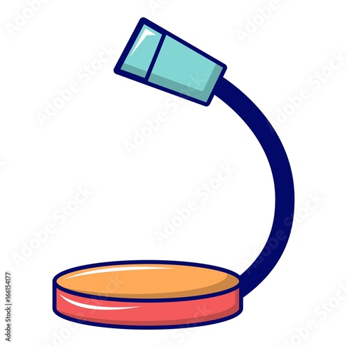 Table microphone icon, cartoon style