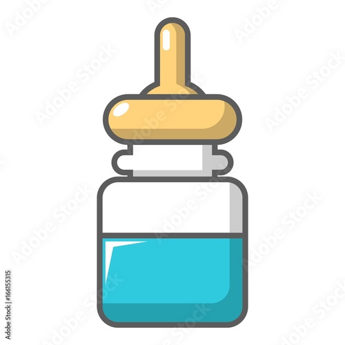 Nasal drops icon, cartoon style