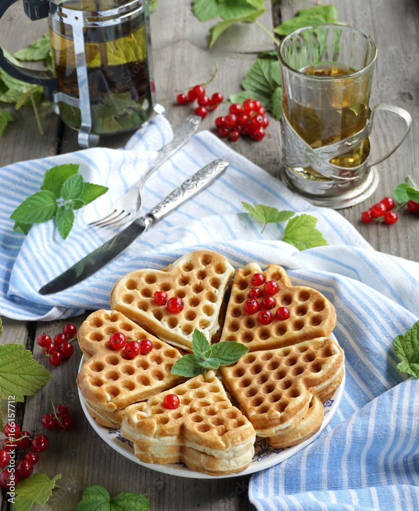 Wafers with red currants