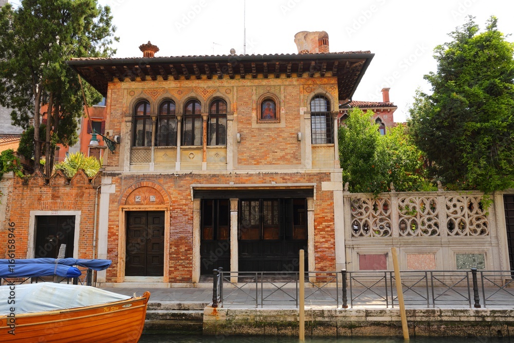 colorful houses and canal in Venice, Italy colorful houses and canal in Venice, Italy