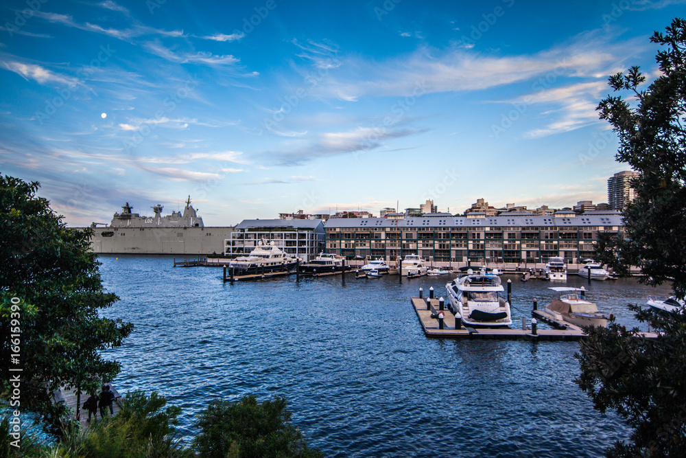 Obraz premium The harbor in New South Wales, Australia is the closest to Sydney Harbor.