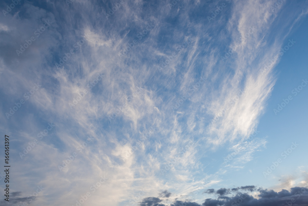 Cirrus clouds sky scape