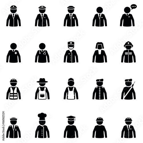 Job icon - Work of people