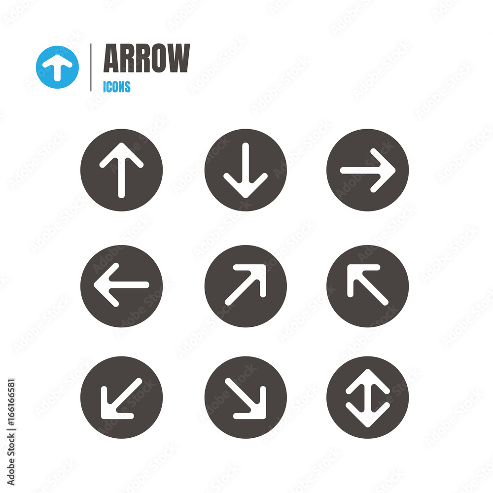 arrow icon set. Illustration Vector . symbol on white background. logo arrow icon set. Illustration Vector . symbol on white background. logo