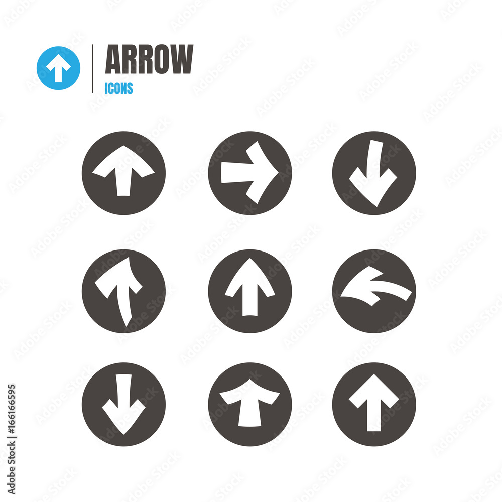 arrow icon set. Illustration Vector . symbol on white background. logo arrow icon set. Illustration Vector . symbol on white background. logo