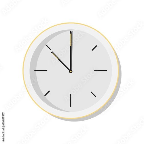 Wall clock isolated icon