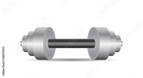 Dumbbells isolated on a white background