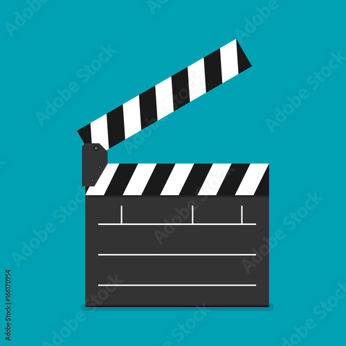 Vector flat clapboard icon