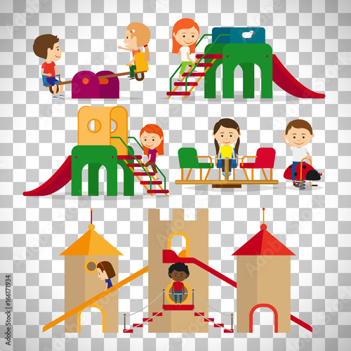 Children playing in the playground