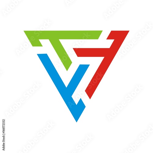 Free Download TRIANGLE T LOGO - GFXLoad