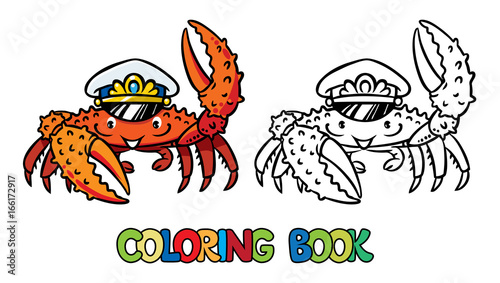 Crab coloring book