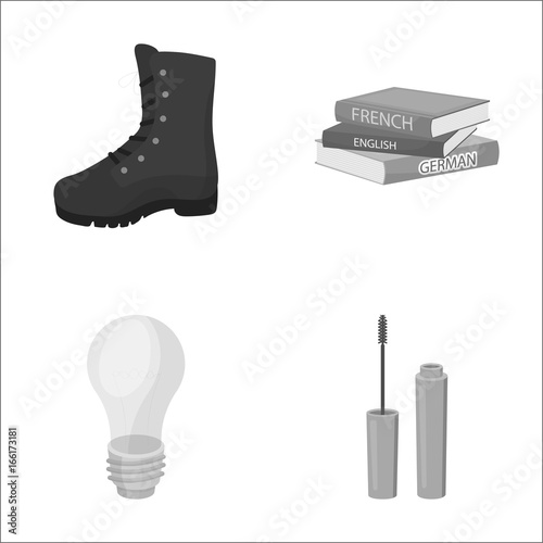 trade, salon, business and other web icon in monochrome style. paint, makeup, information, icons in set collection.