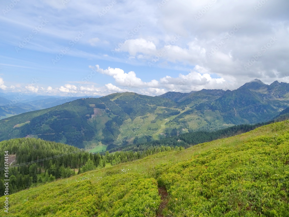 Fototapeta premium View from Planai, Schladming, Steiermark, Austria, Europe
