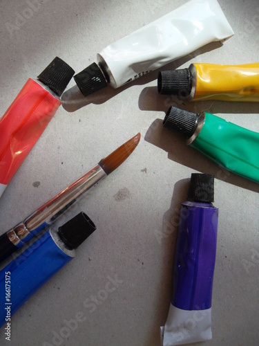 brush and water color