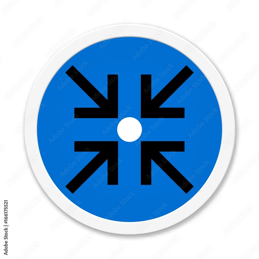 Runder blauer Button: Treffpunkt Runder blauer Button: Treffpunkt