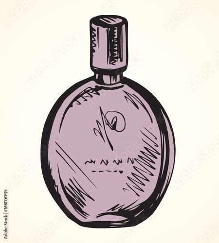 Fragrant Perfume. Vector illustration