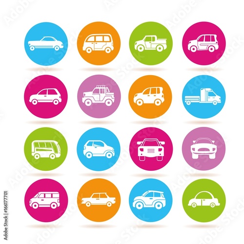 car and transportation icons