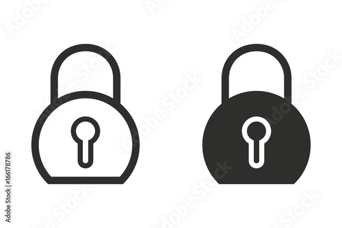 Lock vector icon.