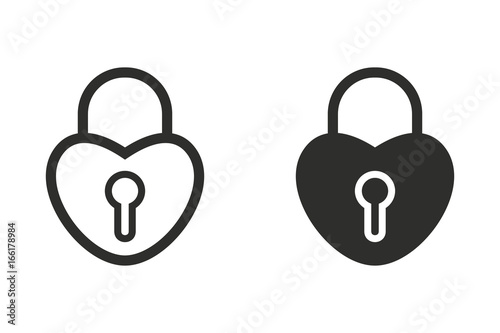 Lock vector icon.
