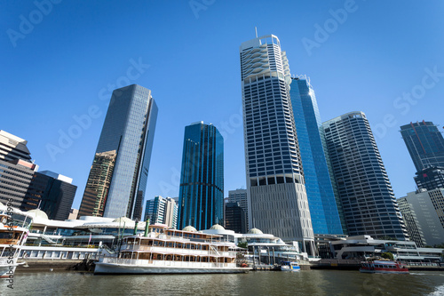 Brisbane City Skyscrapers Queensland Australia © vekidd