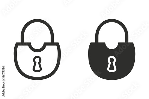 Lock vector icon.