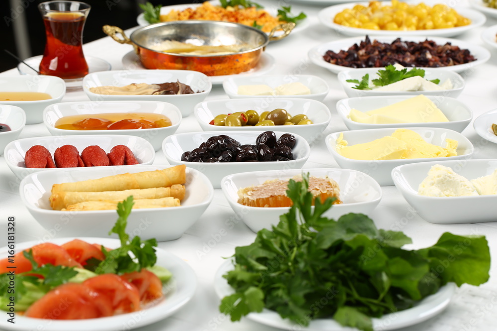 Rich and delicious breakfast table Rich and delicious breakfast table