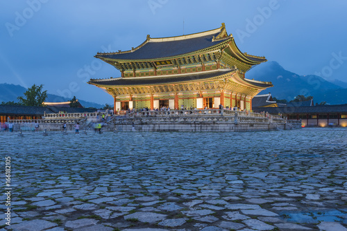 Gyeongbok palace in Seoul City  South Korea.