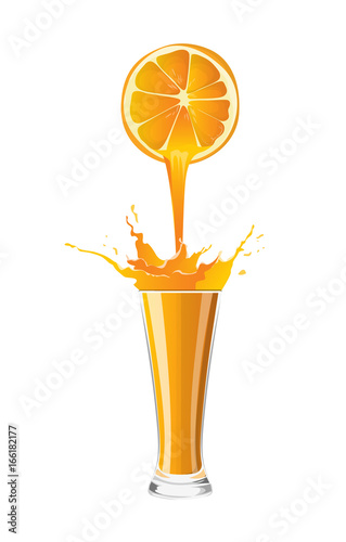 Fresh orange juice.