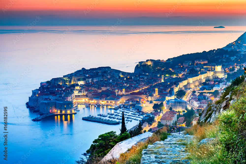 Fototapeta premium Dubrownik Chorwacja Dalmacja zmierzch