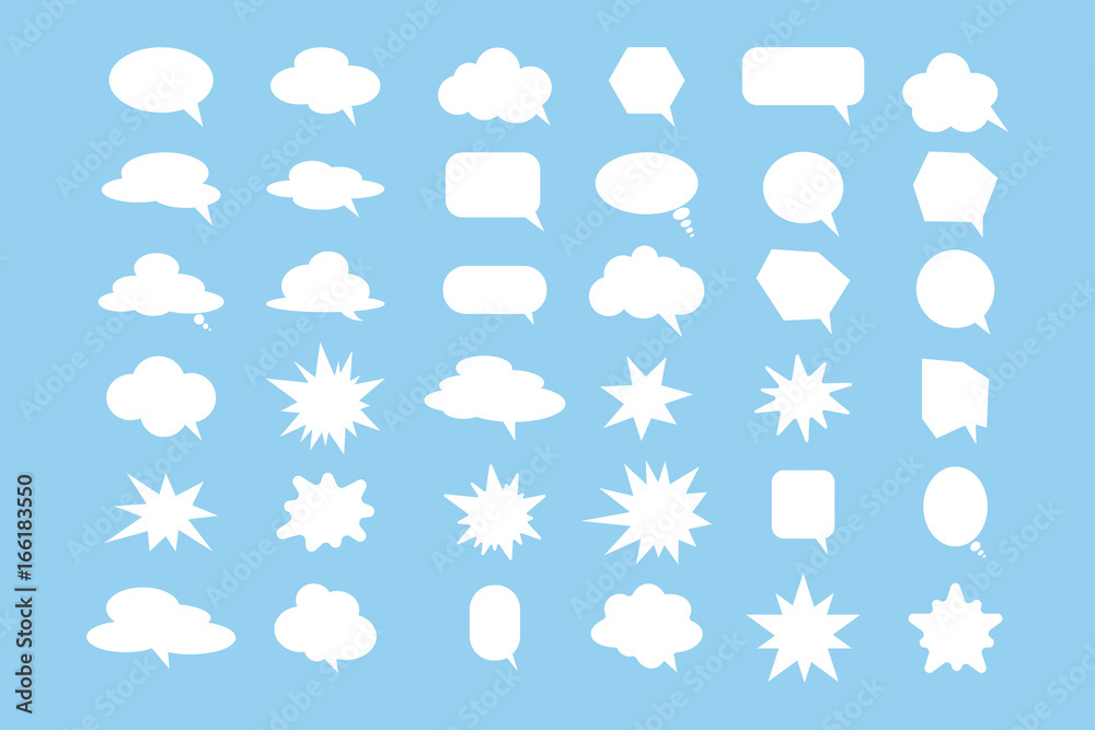 Fototapeta premium Speech bubbles set.